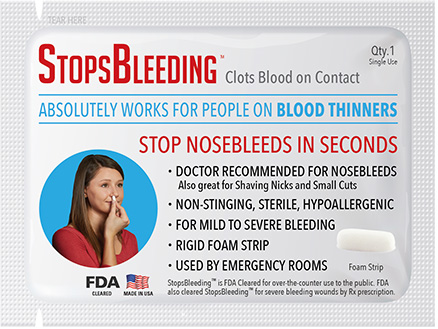 Box of StopsBleeding™ Nosebleed Foam Strips